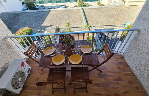 Élégant Studio au calme 2mn mer Wifi Clim Terrasse parking - Foto 11