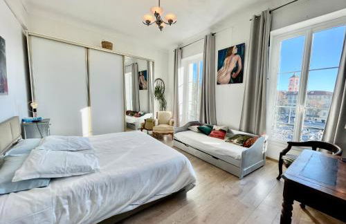 Spacious 3 BR flat Nice center - magnificent view - Foto 15