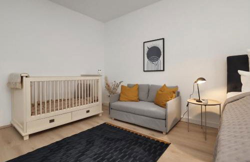 Design am Rhein I Traumlage Rheinufer I 3BR I Küche I öffentl Parkplätze I helloYOU apartments x BRIGHT Collection - Foto 20