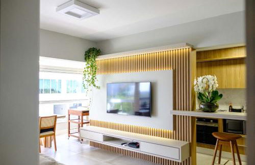 Essence Life Residence com Vista Mar, apartamento completo com 2 quartos em Condomínio Clube a 100 metros da Praia do Campeche, Florianópolis - Photo 10