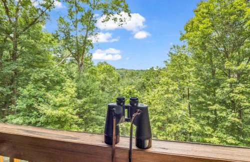 Peaceful Lake Lure Cabin, Hot Tub, Huge Screened Porch, Private Beach - Foto 16