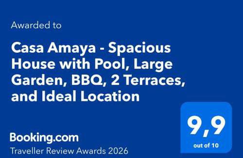 Casa Amaya - Spacious House with Pool, Large Garden, BBQ, 2 Terraces, and Ideal Location - Foto 26