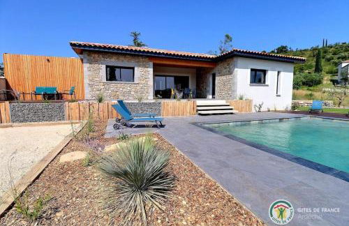 Villa la crozette 4 étoiles, climatisée avec grande piscine - Foto 3