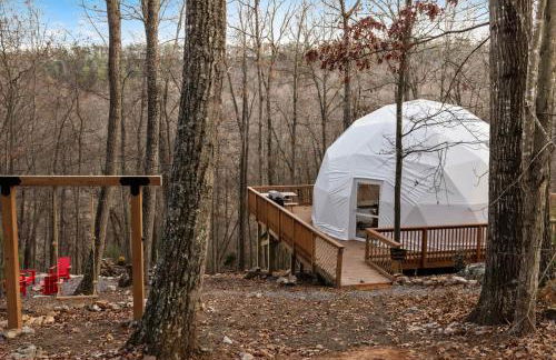 Glamping Dome w Hot Tub Fire Pit & River Access - Foto 24