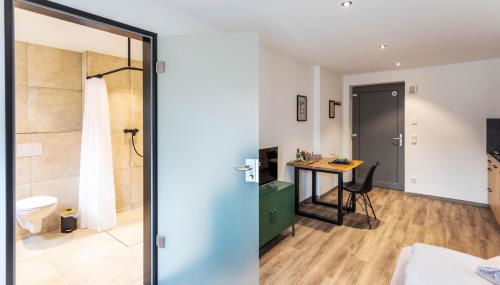 City-Apparte Boarding -Studios- Dein flexibles Zuhause in Gronau - Foto 4, towels, Shower