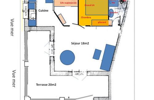 Vue mer panoramique plage 50m Porticcio Corse - Foto 25