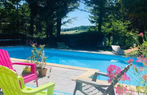 Gîte Le Bellevue avec piscine privative - climatisation - Foto 14