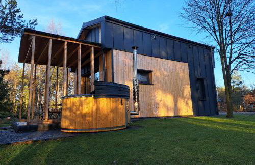 Domki przy jeziorze z prywatną plażą w Borach Tucholskich Pensjonat Alicja wczasy z dziećmi nowe luksusowe domki na skraju jeziora i lasu - Foto 3