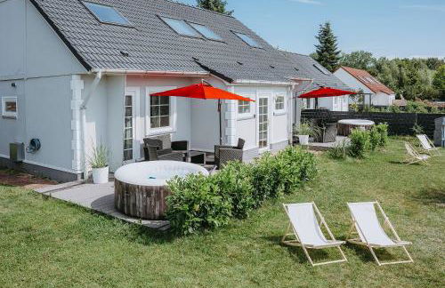 Ferienhäuser Insel Usedom Haus Mila 6 - Blick aufs Achterwasser! Whirlpool und Sauna - Foto 31