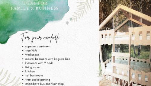 Wood Lodge mit Kinderzimmer I Messe l City l Flughafen l Hbf - Foto 3