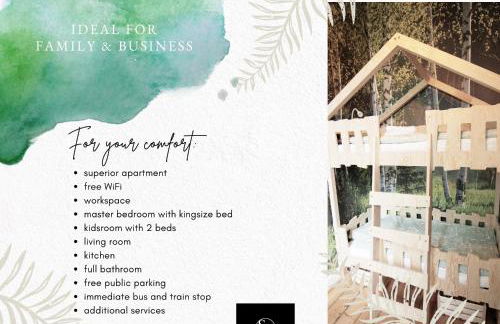 Wood Lodge mit Kinderzimmer I Messe l City l Flughafen l Hbf - Photo 3