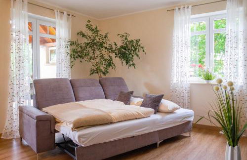 Dahem-Apartments - ruhig Parkplatz Rhein Main Gebiet gut erreichbar - 3 Apartments - barrierefrei mit Garten und Hund auf Anfrage -- 2 SZ Maisonette mit Balkon, -- 2 SZ mit Balkon - Foto 18