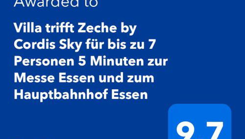 Villa trifft Zeche by Cordis Sky für bis zu 7 Personen 5 Minuten zur Messe Essen und zum Hauptbahnhof Essen - Foto 2