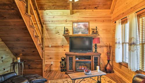 2 Mi to Lake Hamilton! Log Cabin with Cozy Loft - Foto 4