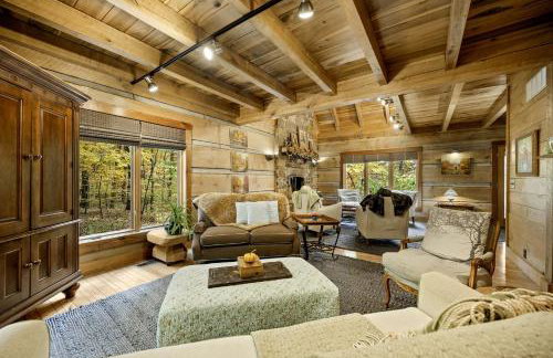 Impressive Log Cabin with Fireplace, Fire Pit and Hot-tub in Unionville, Indiana - Foto 11