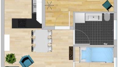 Fewo Hoffmann Großdeuben mit 2 Schlafzimmern EG - Foto 5