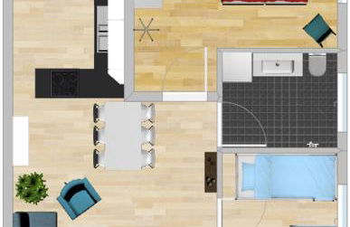 Fewo Hoffmann Großdeuben mit 2 Schlafzimmern EG - Foto 5