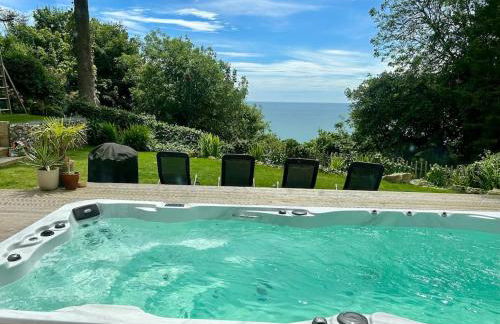 Relaxing private entrance ensuite room with stunning sea view and swimspa - Photo 17