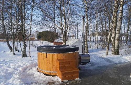 Caloroczny domek letniskowy ze stawem - Foto 47