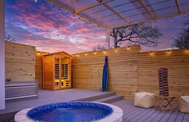 Secluded Luxury Couples cabin Sauna Pool - Foto 1