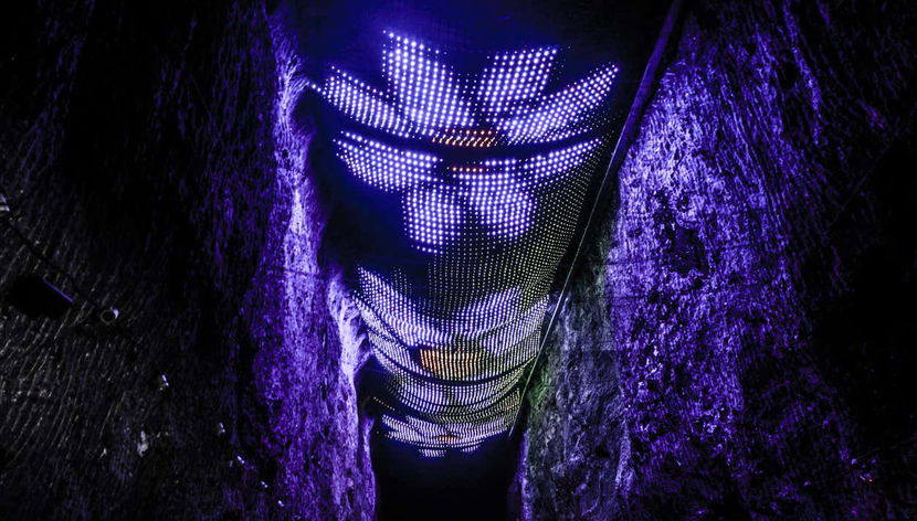Light show in the Salt Cathedral