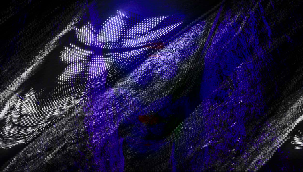 Light show in the Salt Cathedral