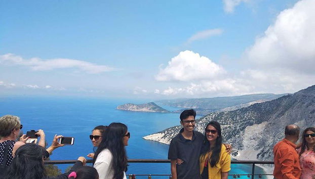 Mirador de la playa Myrtos