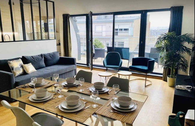 Large Retro Chic Flat 100m2 in City Center - Parking - Foto 18