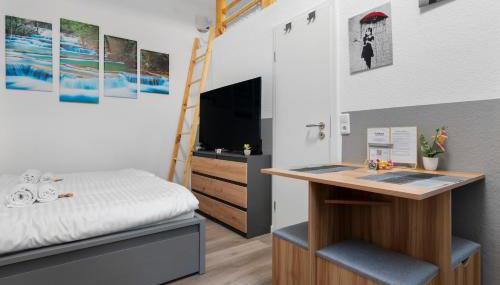 Federnest living - Komfortables Studio in Köln-Ehrenfeld, Küche, Vollausstattung, Netflix, 1 Min zur U-Bahn, 10 Min zum Neumarkt - Foto 5