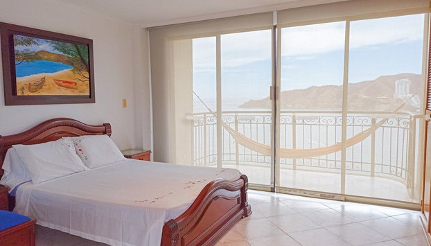 Sea View - Rodadero - First Beachfront Line - 2 Pools - Photo 3, Chambre