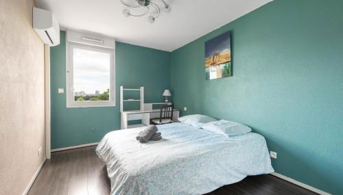 T3 - 2 places de parking - balcon - Climatisation - Foto 3, towels