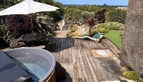 Golf & family chill cottage, hot-tub, beach 10 min - Foto 2, Garden, Garden view