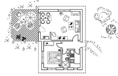 Strandhaus mit Kaminofen Bungalow - Foto 10