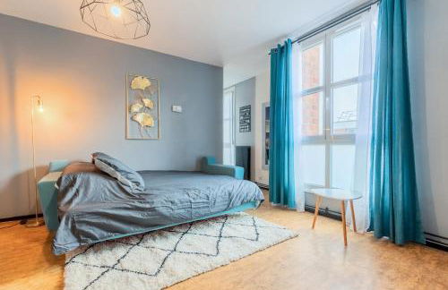 Grand T2 à 8mn de Lille et Stadium Terrasse et parking privé - Foto 29