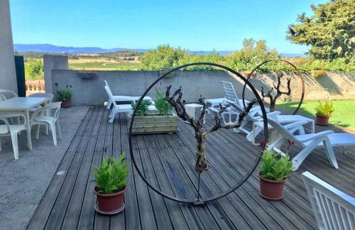 Haut de maison et piscine dans un domaine viticole - Foto 14