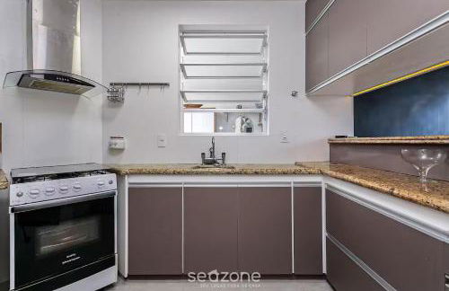 Apto vista mar c/ churrasq 250m da Praia CTA022 - Foto 11