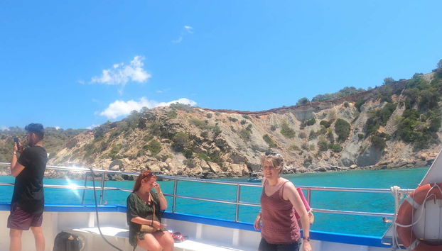 Durante il giro in barca