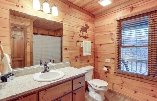 Secluded Cherry Log Cabin with Hot Tub and Swings! - Photo 13