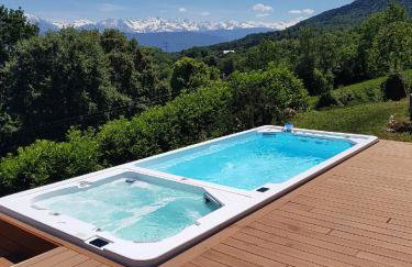 Coquette maison à la campagne avec Jacuzzi SPA nage et Piscine - Foto 19