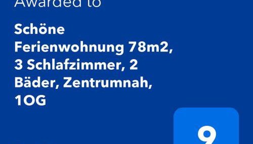 Schöne Ferienwohnung 78m2, 3 Schlafzimmer, 2 Bäder, Zentrumnah, 1OG - Foto 3