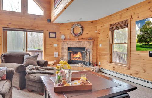 Massive Log Chalet with Hot Tub - Foto 75