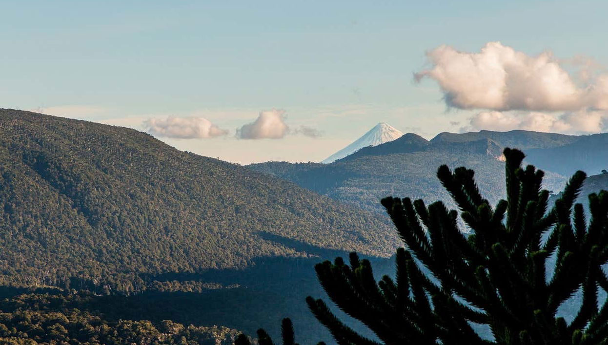 Paisajes en torno al volcán Lanín