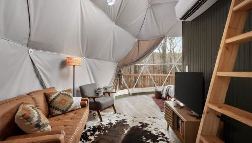 Glamping Dome w Hot Tub Fire Pit & River Access - Foto 4