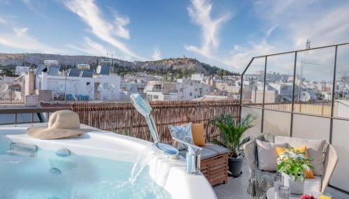 Topfloor Getaway Balcony&hot Tub+acropolis View - Foto 4