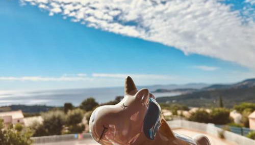 STUDIO POOL HOUSE 2 ETOILES VUE MER PANORAMIQUE AMAZING SEA VIEW WIFI LINGE LINEN INCLUS AIRCONDITIOn - Foto 5