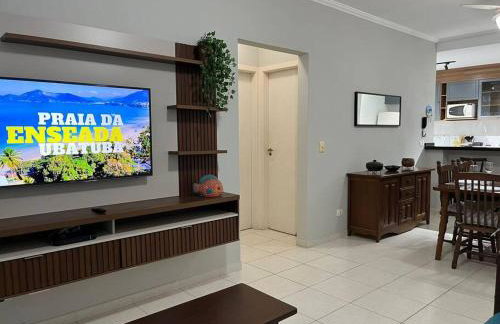 Apartamento 23A para 6 pessoas com Piscina e Churrasqueira no Cond Torremolinos Beach a 80m para Pé na areia na Praia da Enseada Ubatuba - Foto 25