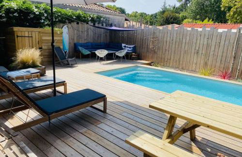 Cabane De Brice à Ares avec piscine - Foto 21