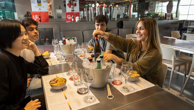 Visita guiada pela Fábrica da Estrella Damm - Foto 5, Desfrutando da degustação de cervejas