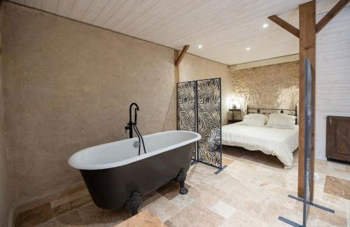 Maison troglodyte de luxe 10 pers proche Amboise - Foto 24