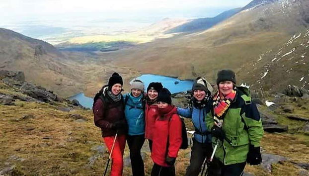 Un groupe lors de la randonnée à Carrauntoohil